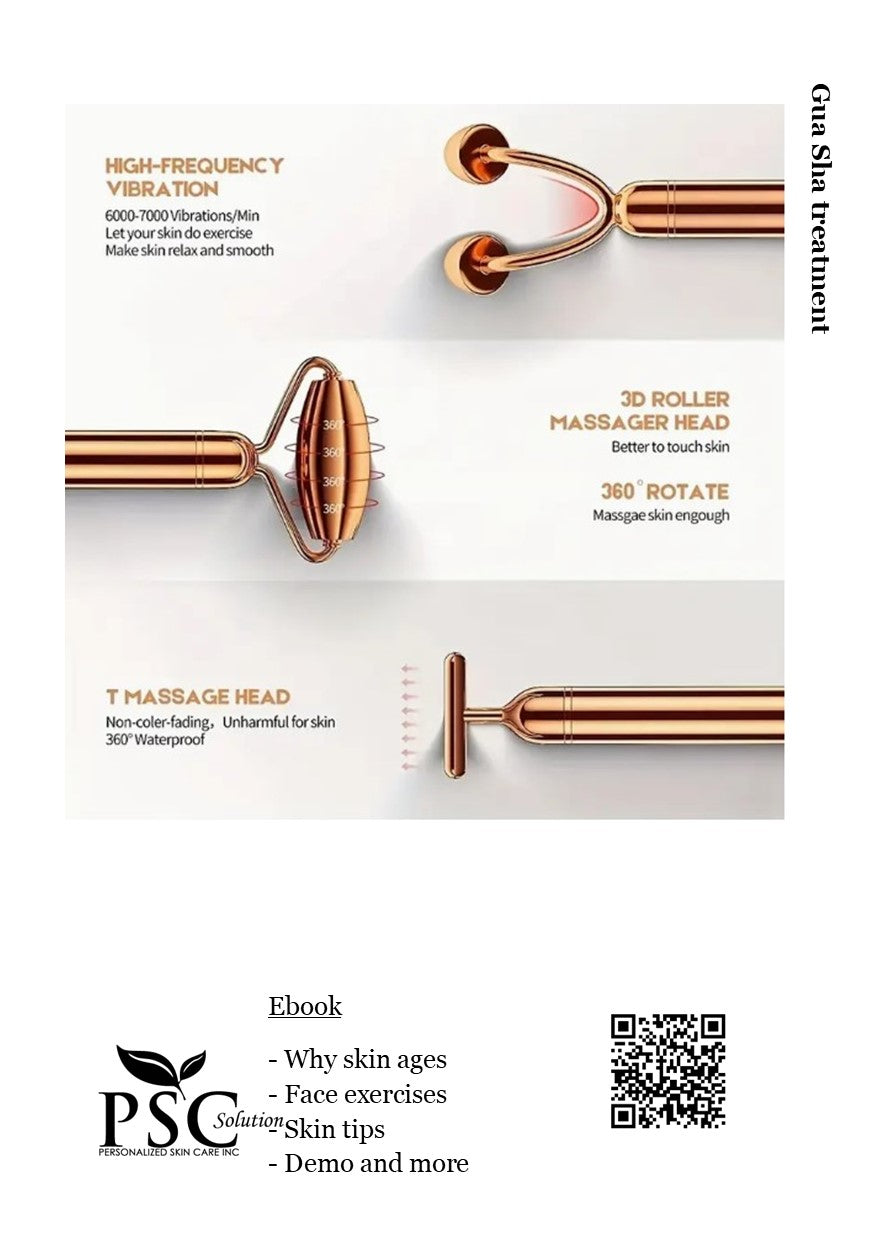 Gold Pink Electric Massager