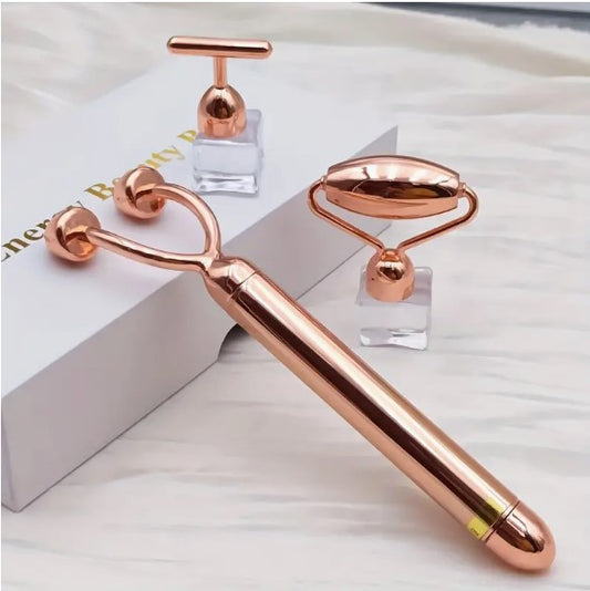 Gold Pink Electric Massager